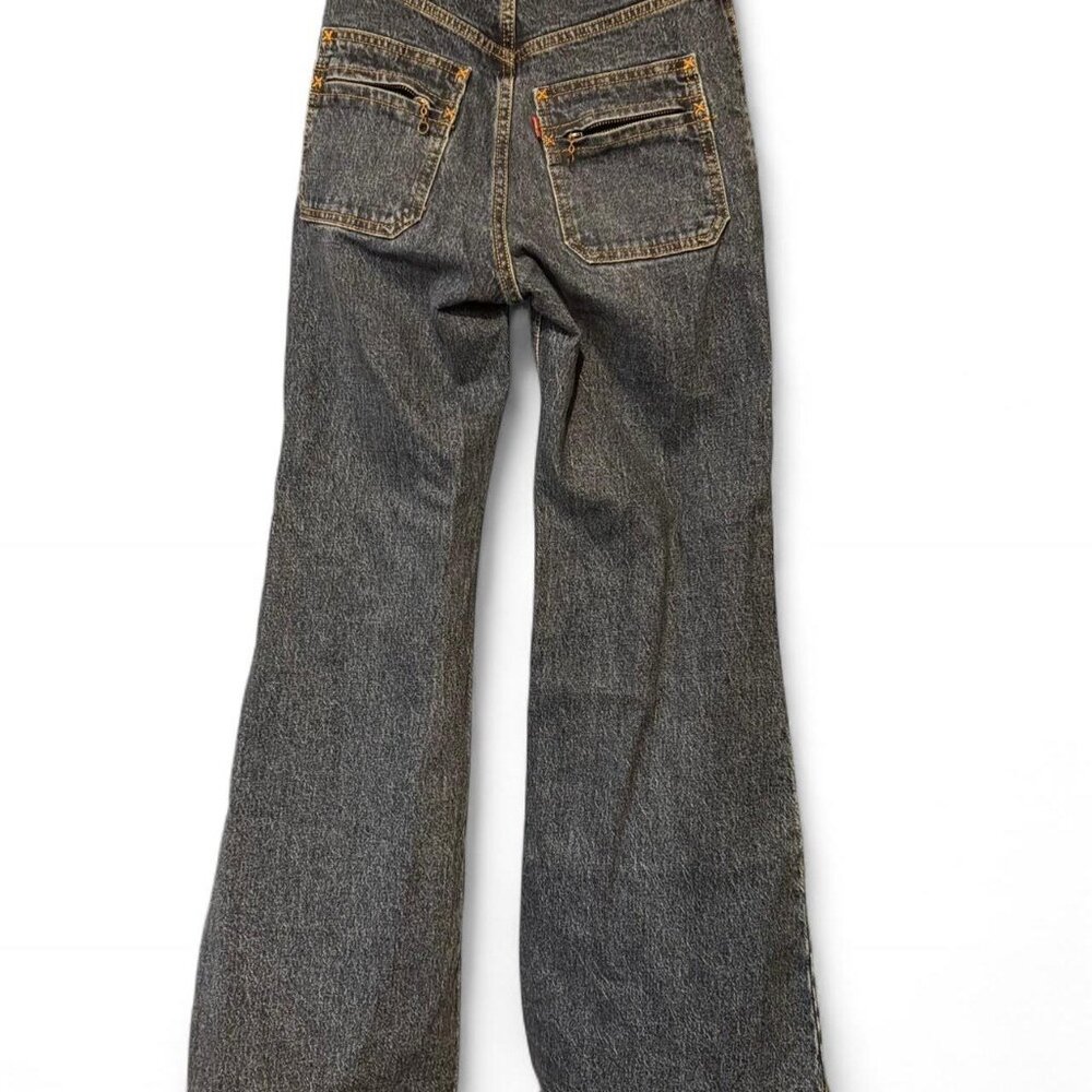 Levi’s dark wash ribcage bell jean